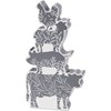 Floral Farm Animals Chunky Sitter - Wood