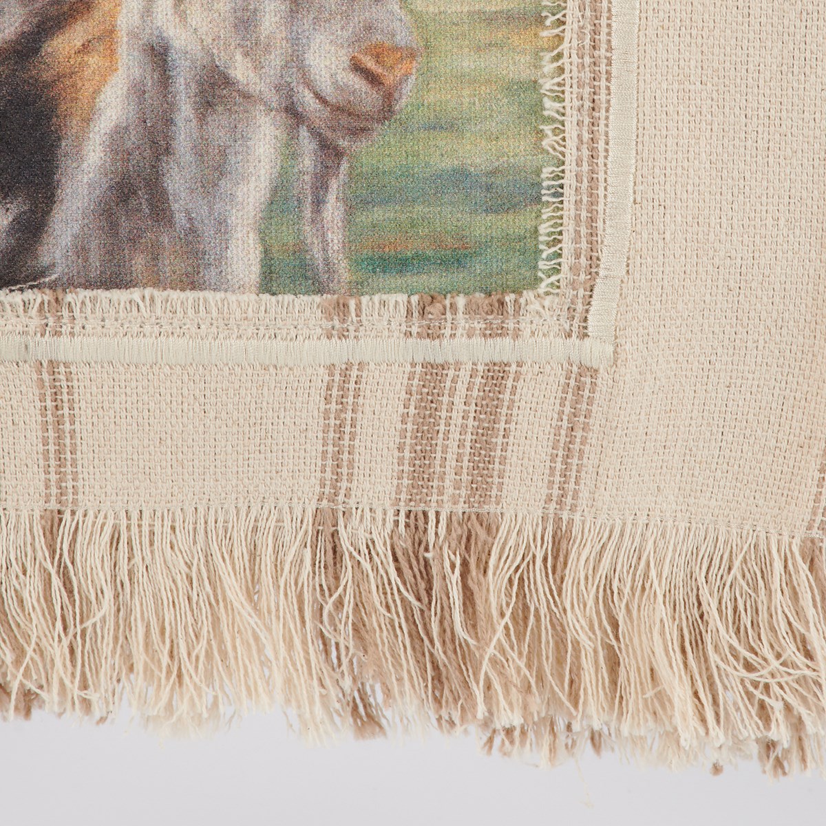 Brown And White Goat Kitchen Towel - Cotton