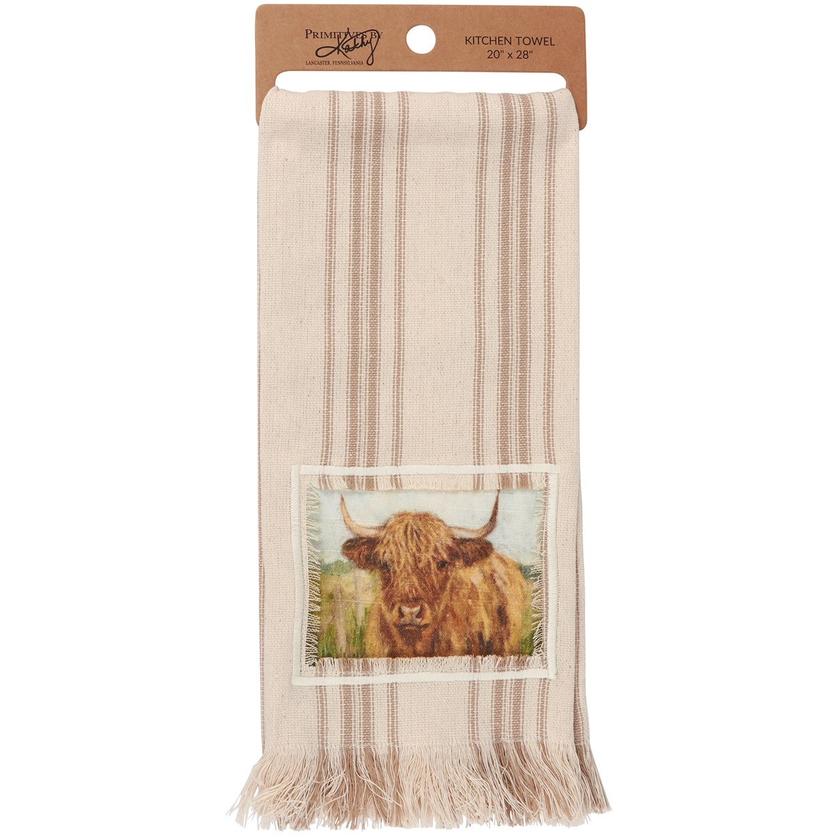 Highland Cow Kitchen Towel - Cotton