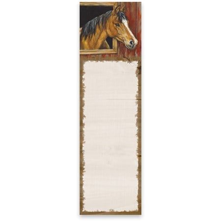 Buckskin Horse List Pad - Paper, Magnet