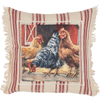 Chicken Coop Pillow - Cotton, Zipper