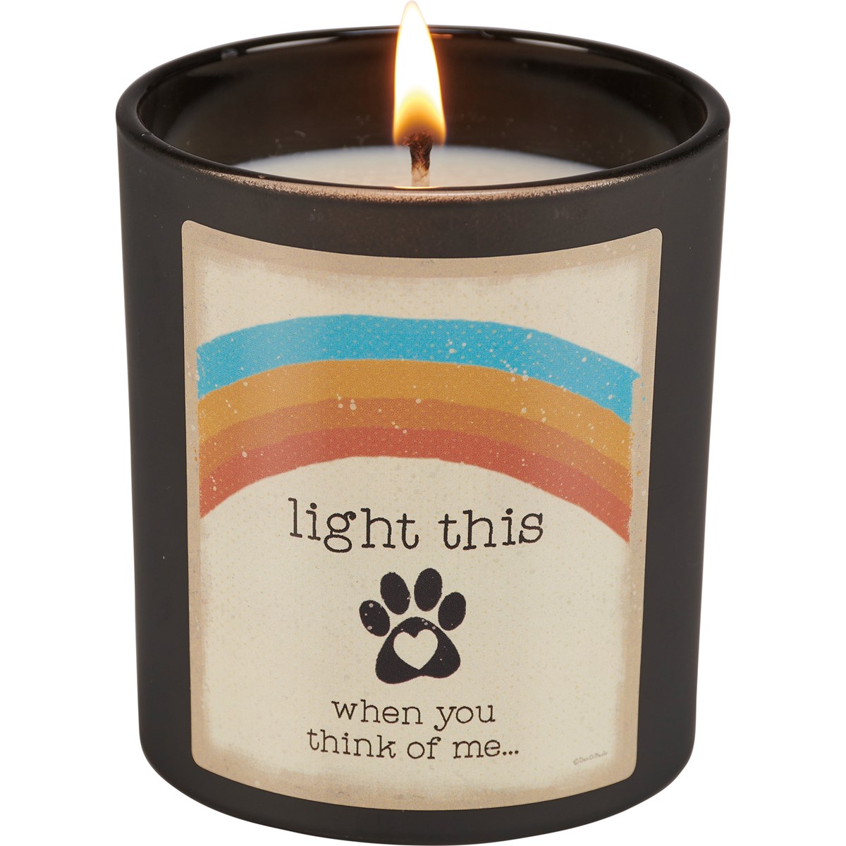Light This Think Of Me Candle - Soy Wax, Glass, Cotton