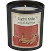 Light This And Do Dog Yoga Jar Candle - Soy Wax, Glass, Cotton