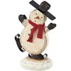 Snowman Skate Chunky Sitter - Wood, Metal, Wire, Mica