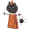 Black Cat Chunky Sitter - Wood, Metal, Wire