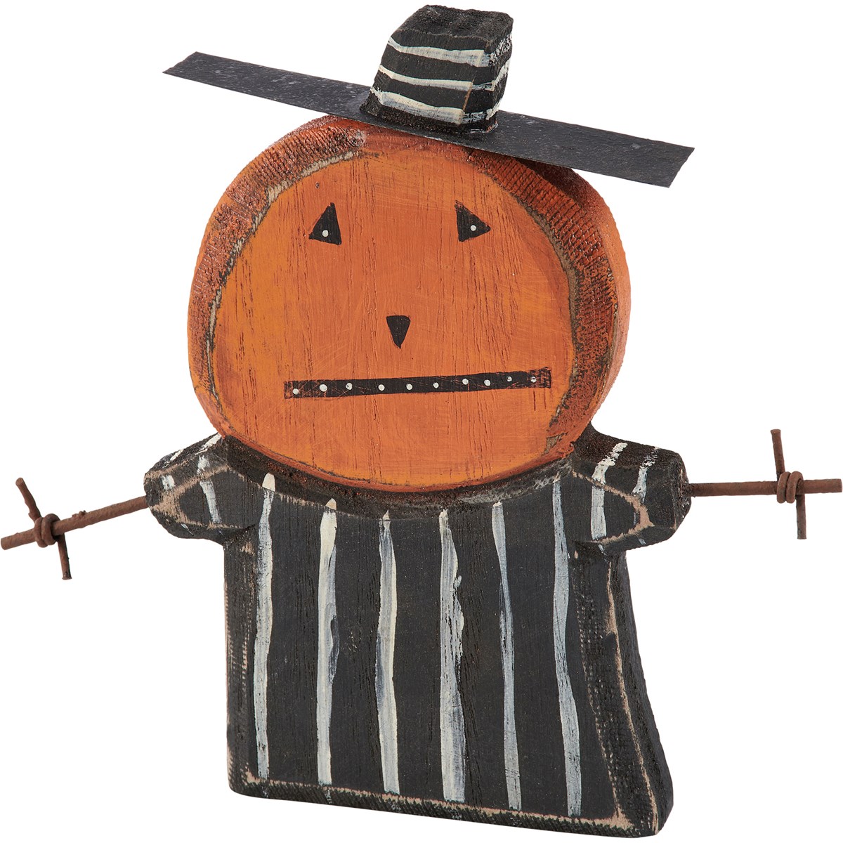 Pumpkin Jack Chunky Sitter - Wood, Metal, Wire