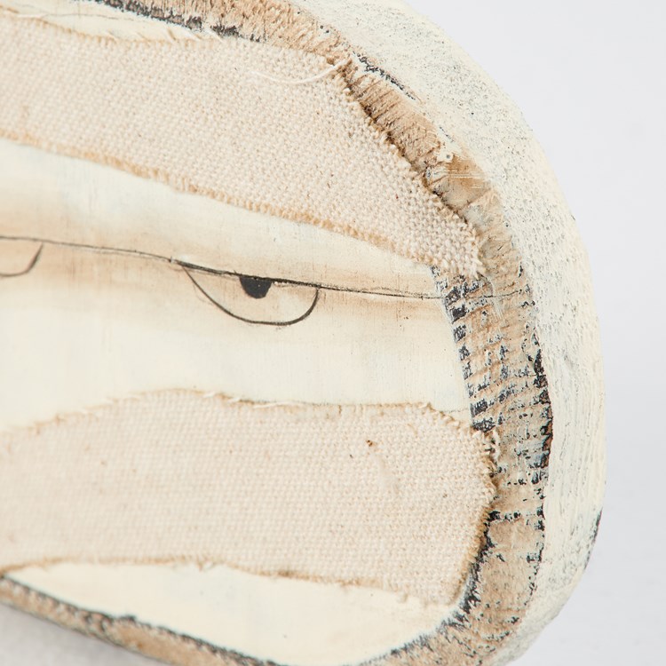 Mummy Head Chunky Sitter - Wood, Linen