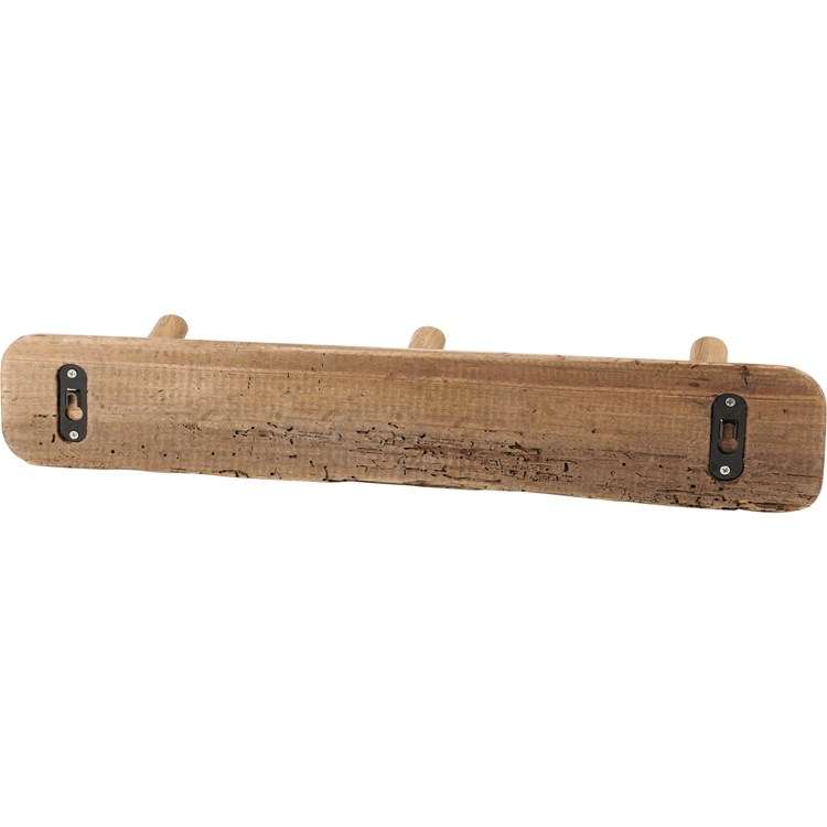 Triple Peg Hook Board - Wood