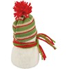 Beanie Snowman Critter - Polyester, Wool, Foam, Plastic