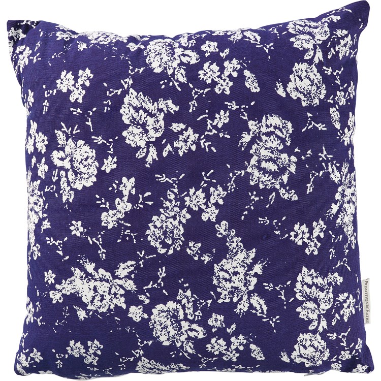 Floral Pillow - Cotton, Zipper