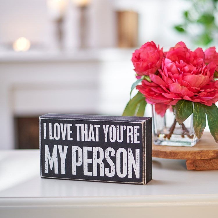 You're My Person Box Sign - Wood