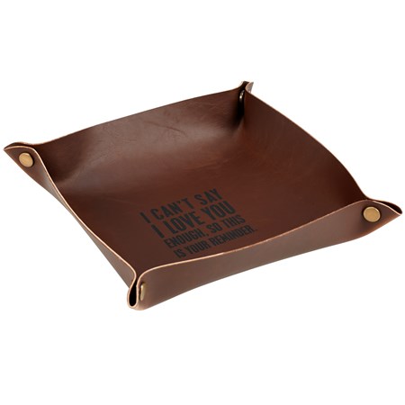 Your Reminder Vanity Tray - Leather, Metal