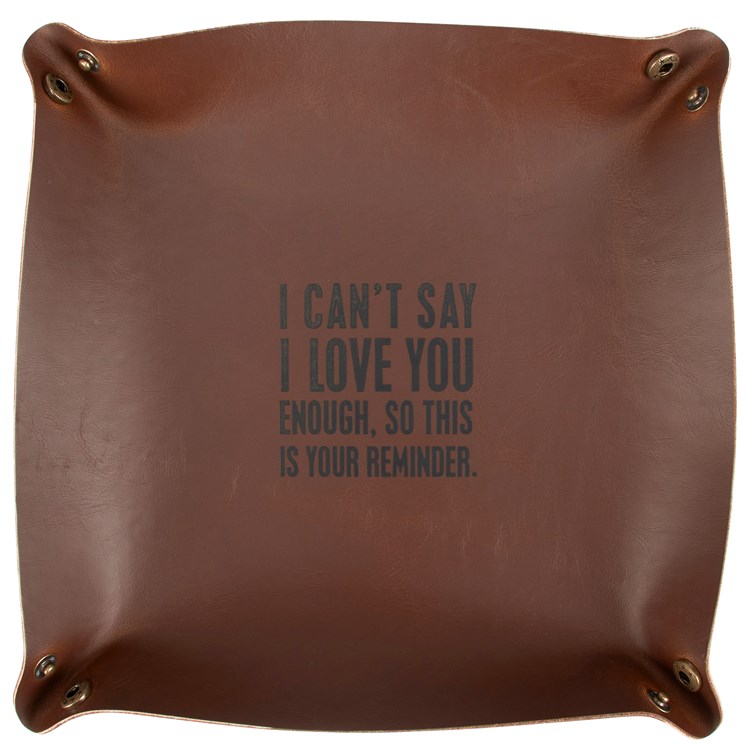 Your Reminder Vanity Tray - Leather, Metal