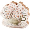 Sage Teacup Chunky Sitter - Wood, Paper