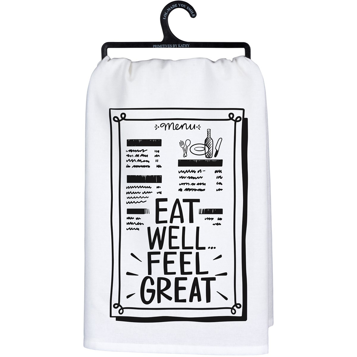 Eat Well Kitchen Towel - Cotton