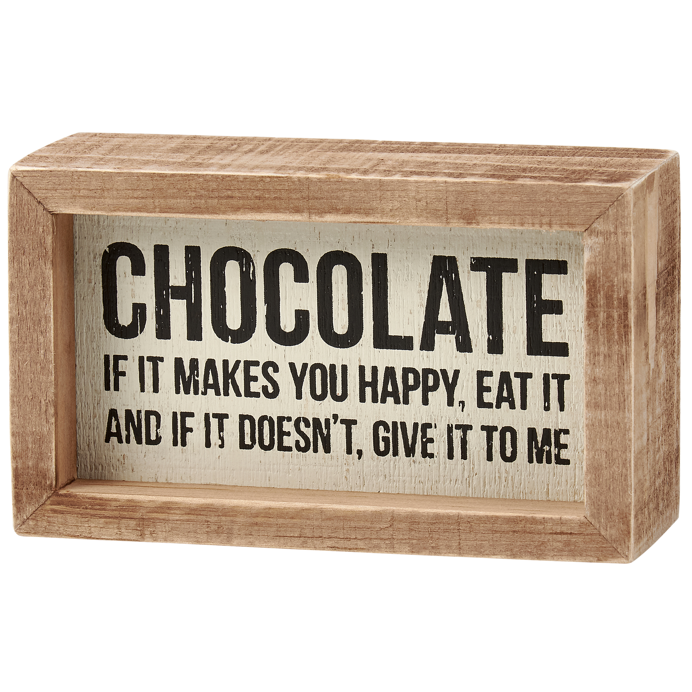 Chocolate Inset Box Sign