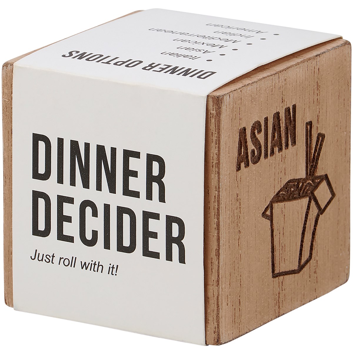 Dinner Decision Dice - Wood
