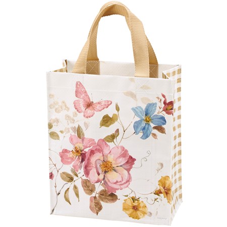 Floral Butterfly Daily Tote - Post-Consumer Material, Nylon
