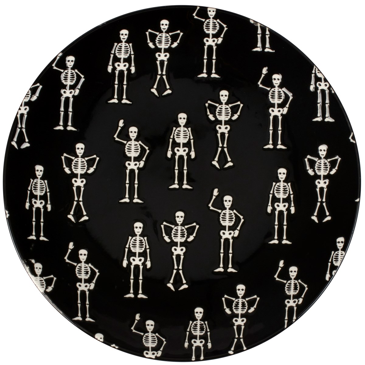 Skeletons Salad Plate - Stoneware