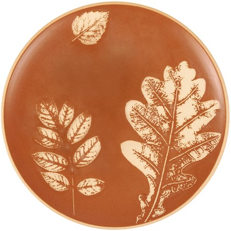 Fall Leaves Salad Plate - Stoneware