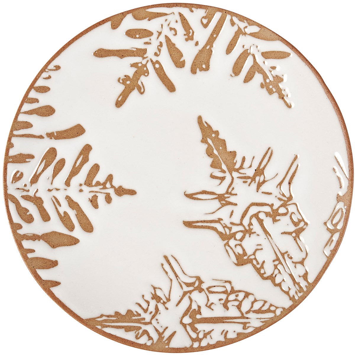 Snowflake Dessert Plate - Stoneware