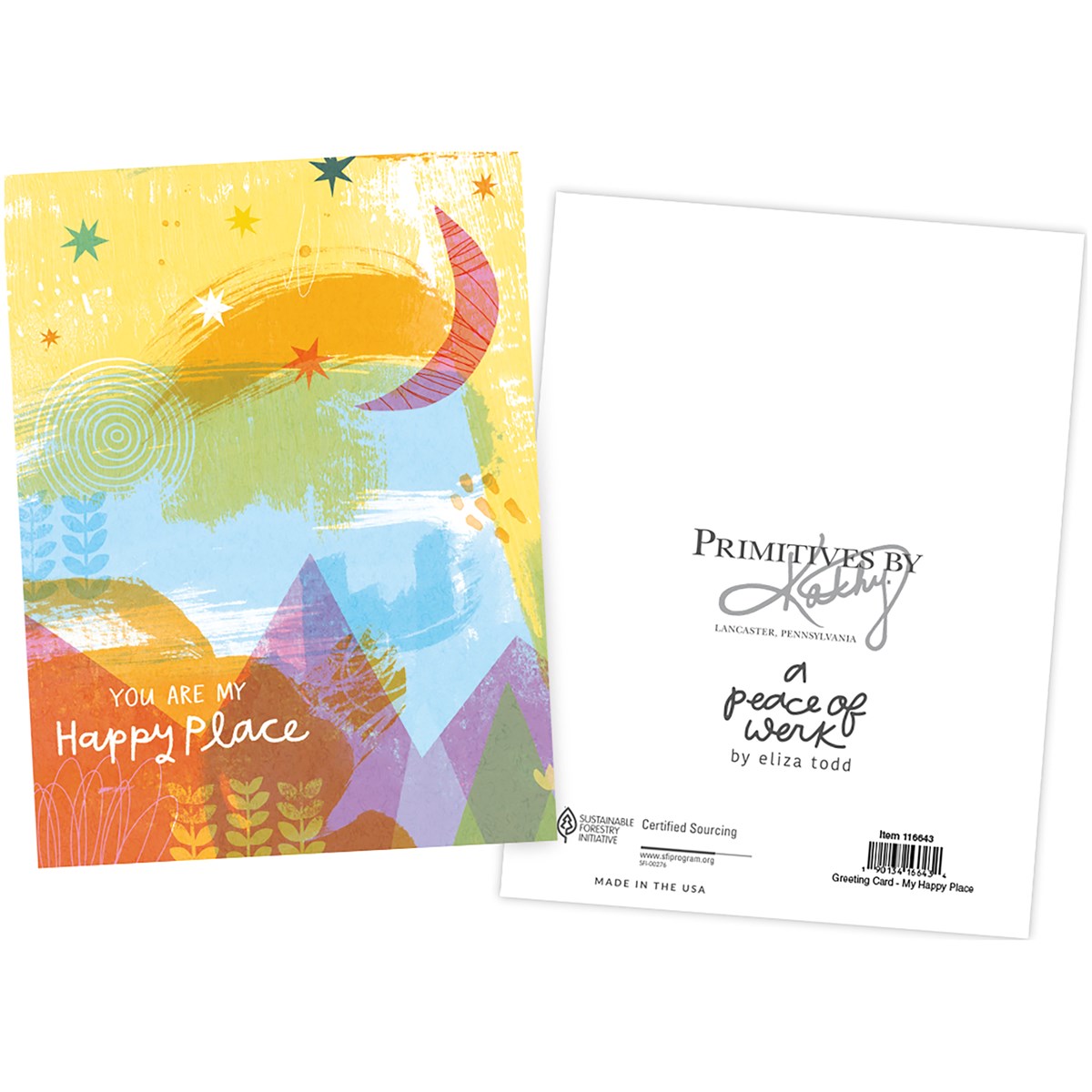 My Happy Place Greeting Card - Paper