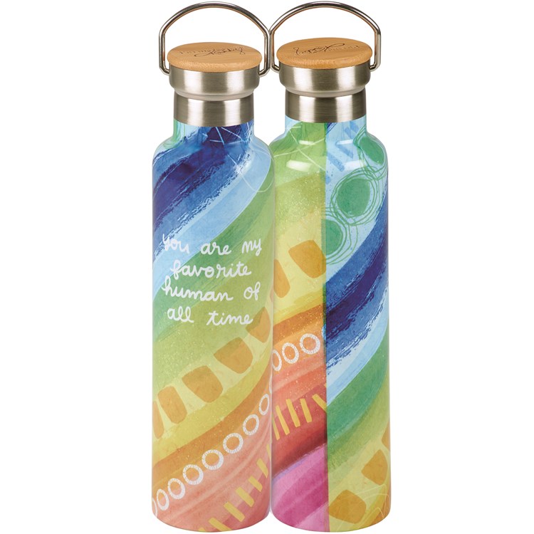 My Favorite Insulated Bottle - Stainless Steel, Bamboo