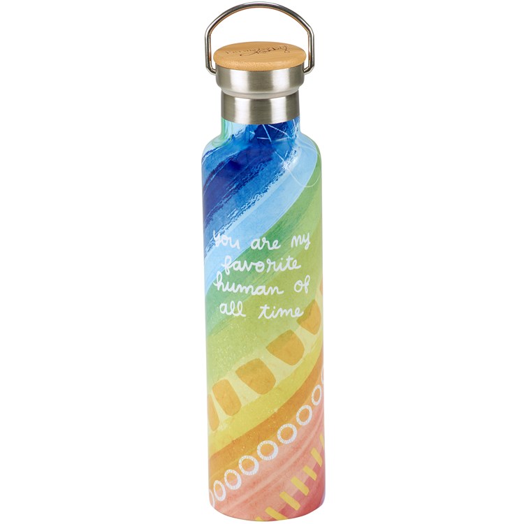My Favorite Insulated Bottle - Stainless Steel, Bamboo