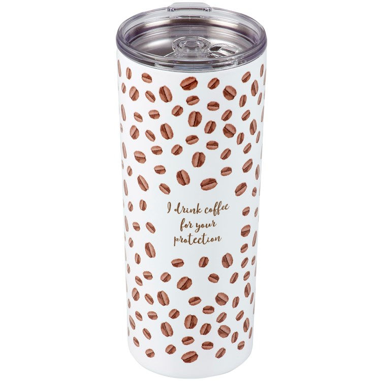 Your Protection Coffee Tumbler - Stainless Steel, Plastic