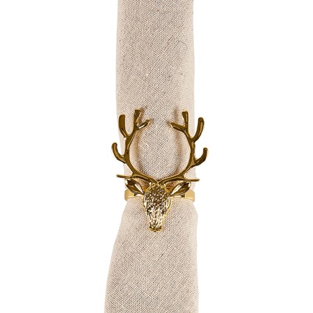 Golden Deer Napkin Ring - Metal
