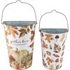 Gather Here Wall Bucket Set - Metal, Paper
