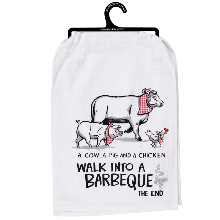 A Barbeque Kitchen Towel - Cotton
