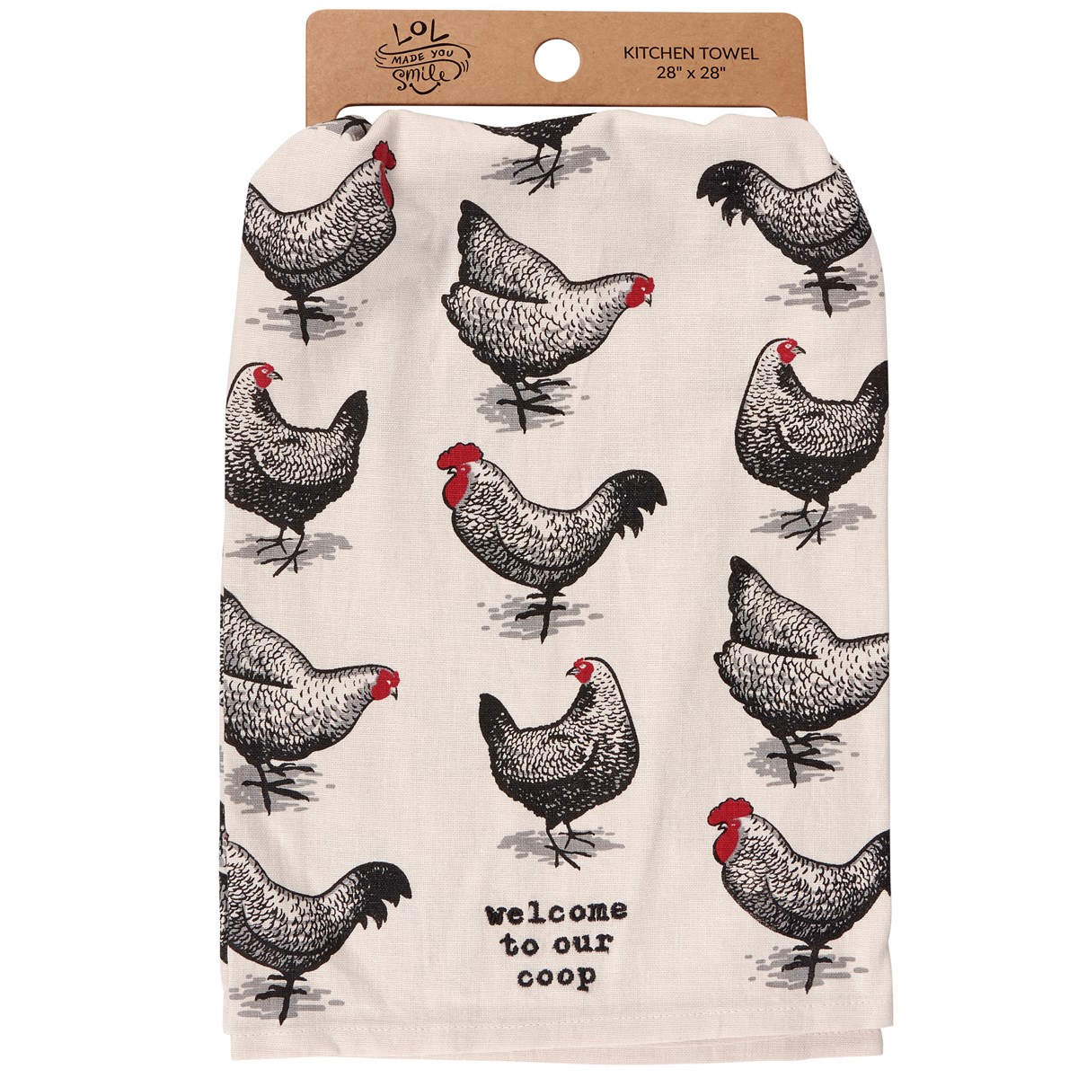 Welcome To Our Coop Kitchen Towel - Cotton, Linen