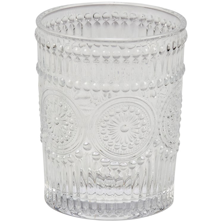 Medallion Small Drinking Glass - Glass