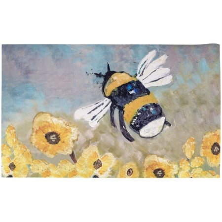 Bee Rug - Cotton, PVC Skid-resistant backing