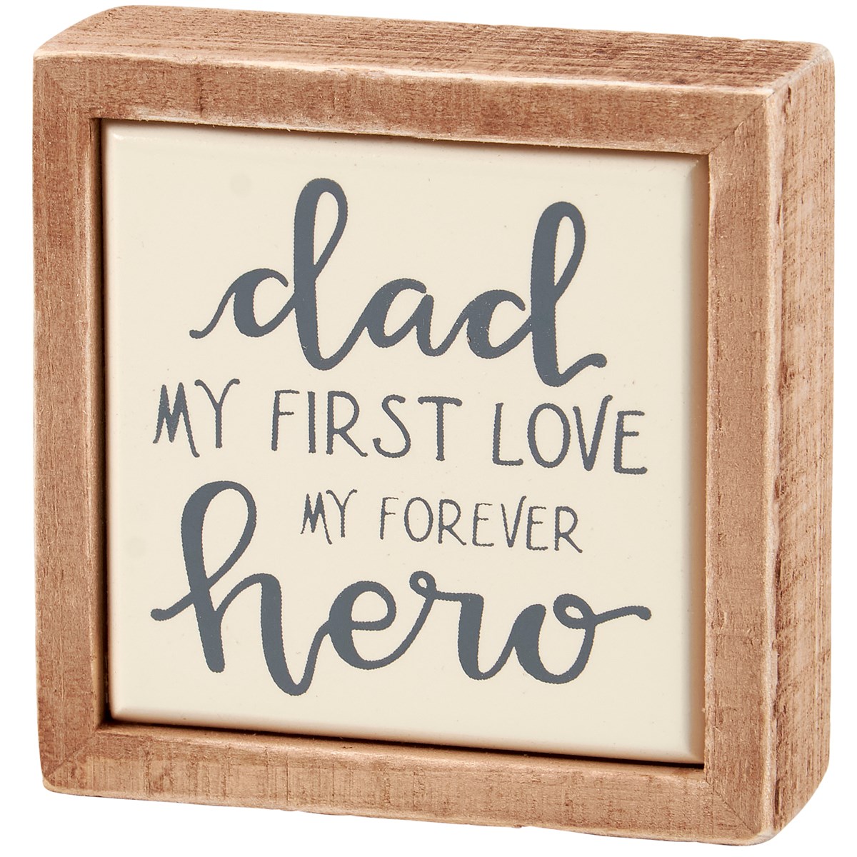 Forever Hero Box Sign Mini - Wood