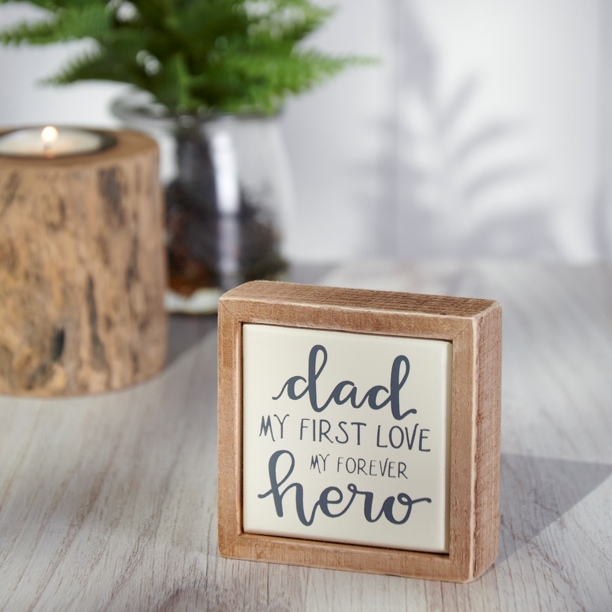 Forever Hero Box Sign Mini - Wood