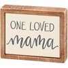 One Loved Mama Box Sign Mini - Wood