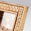 Basket Weave Photo Frame - Wood, Bamboo, Glass