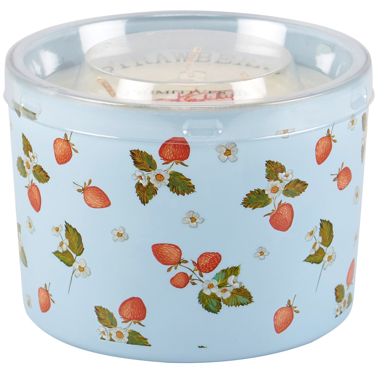Strawberry Candle - Soy Wax, Glass, Cotton
