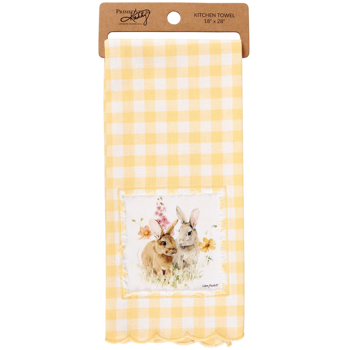 Flower Bunnies Kitchen Towel - Cotton