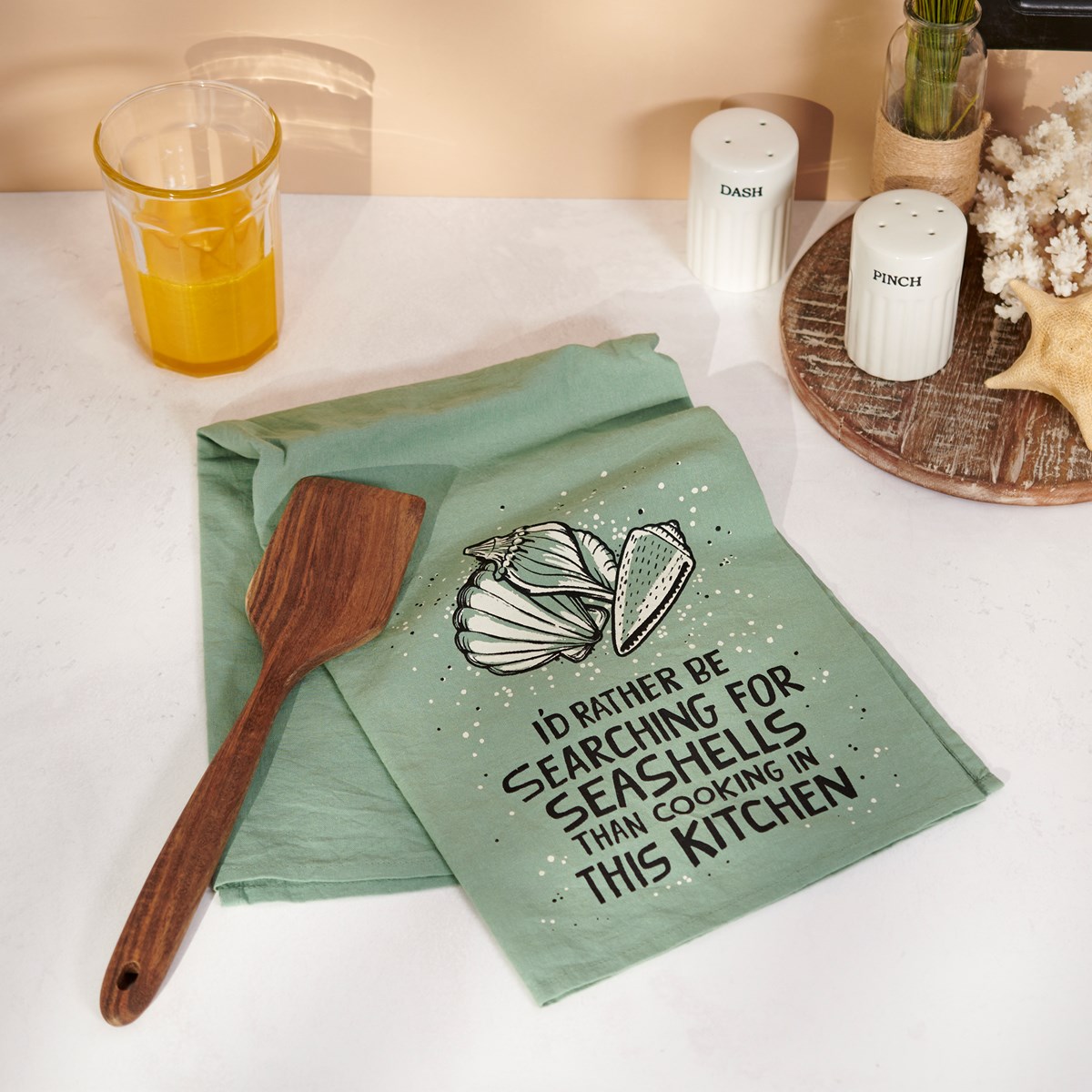 Seashells Kitchen Towel - Cotton