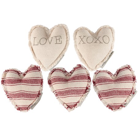 Love Fabric Heart Set - Cotton