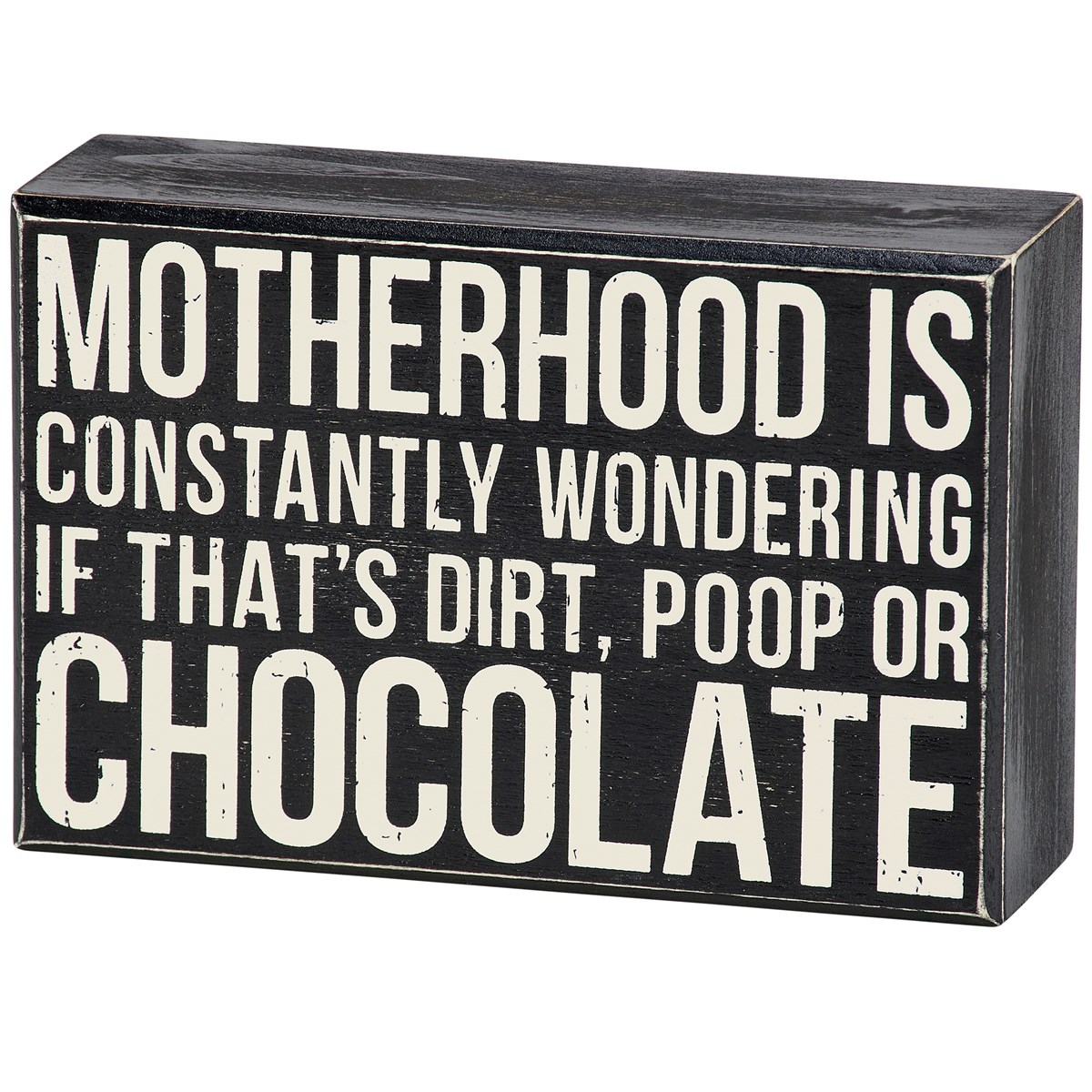 Motherhood Box Sign - Wood