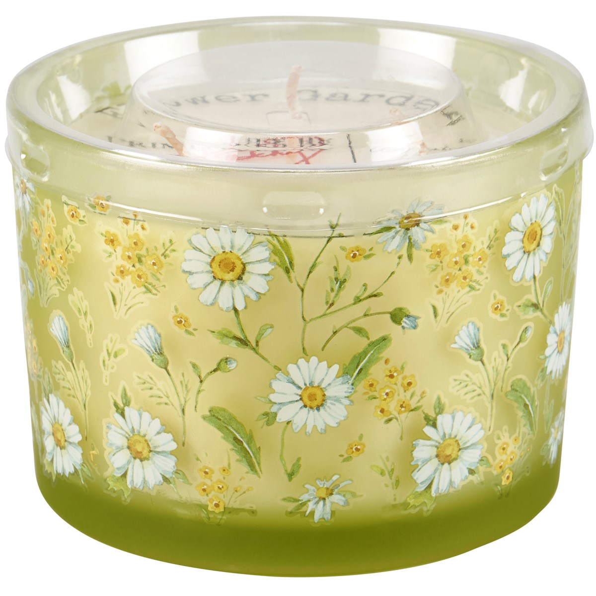 Daisy Candle - Soy Wax, Glass, Cotton