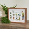 Topiary Inset Box Sign - Wood, Paper