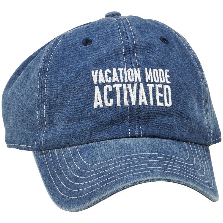 Vacation Mode Baseball Cap - Cotton, Metal