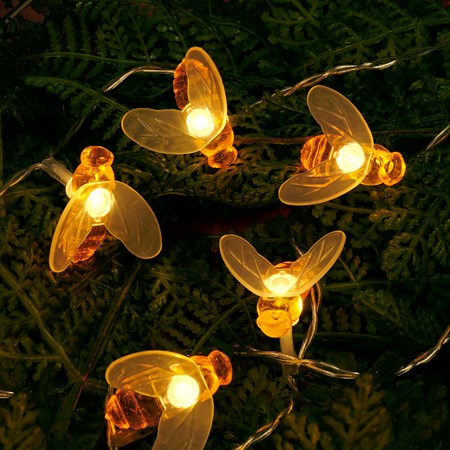 Bee String Lights - Lights, Wire, Plastic