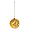 Lemon Glass Ornament - Glass, Metal, Glitter