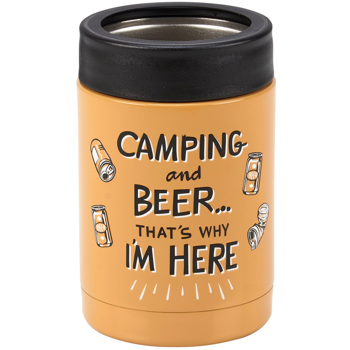 Camping And Beer Can Cooler - Metal, Plastic
